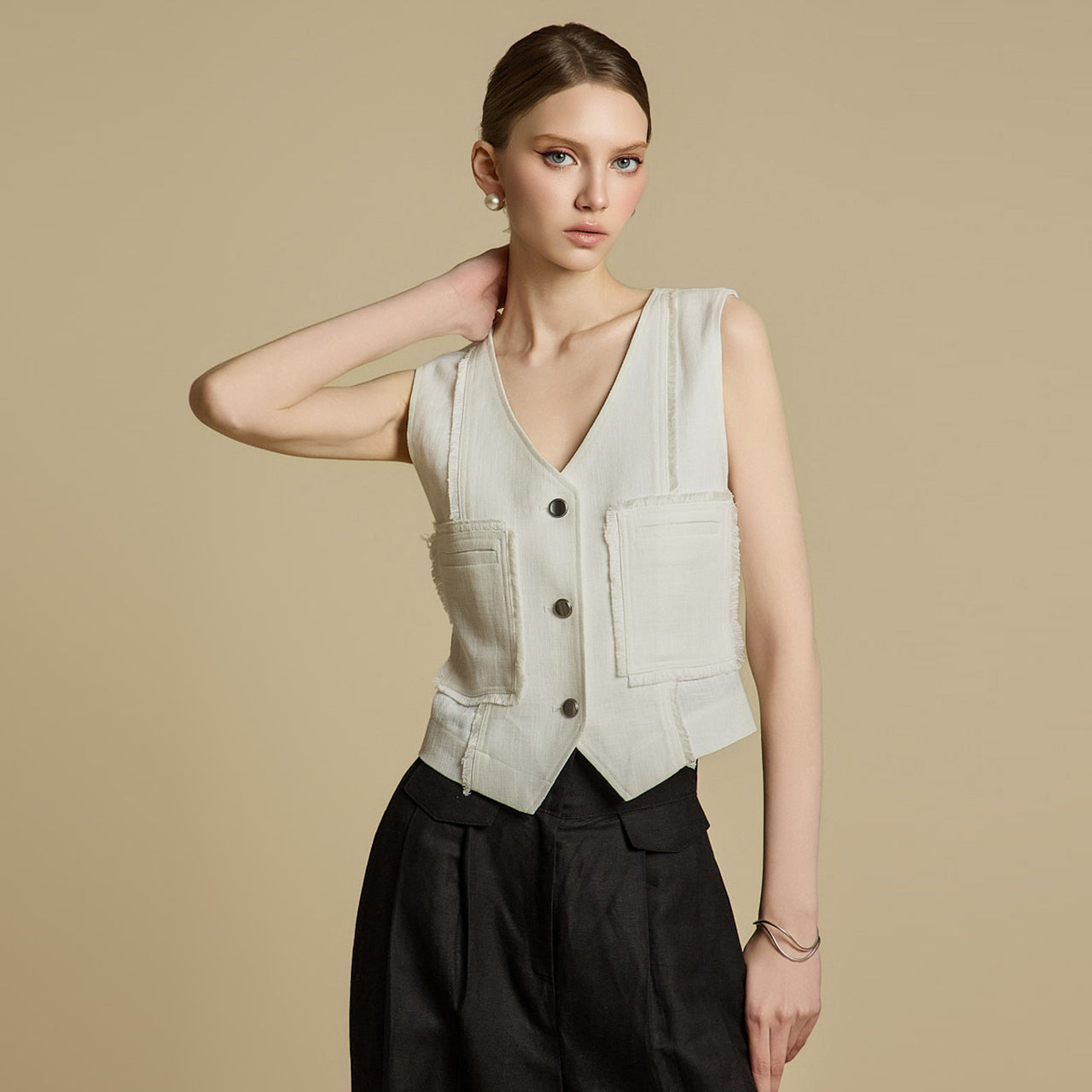 J2774 Linen Vest