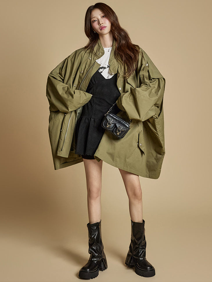 J2815 String Oversized Fit Jacket