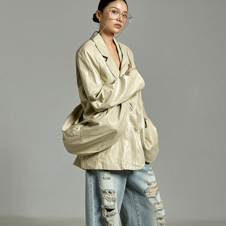 J2837 Jacket with Leather Bag