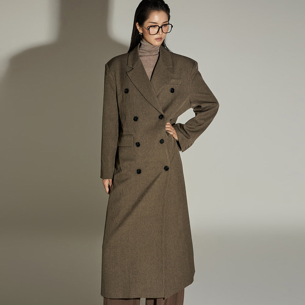 J2877 Double Overfit Coat