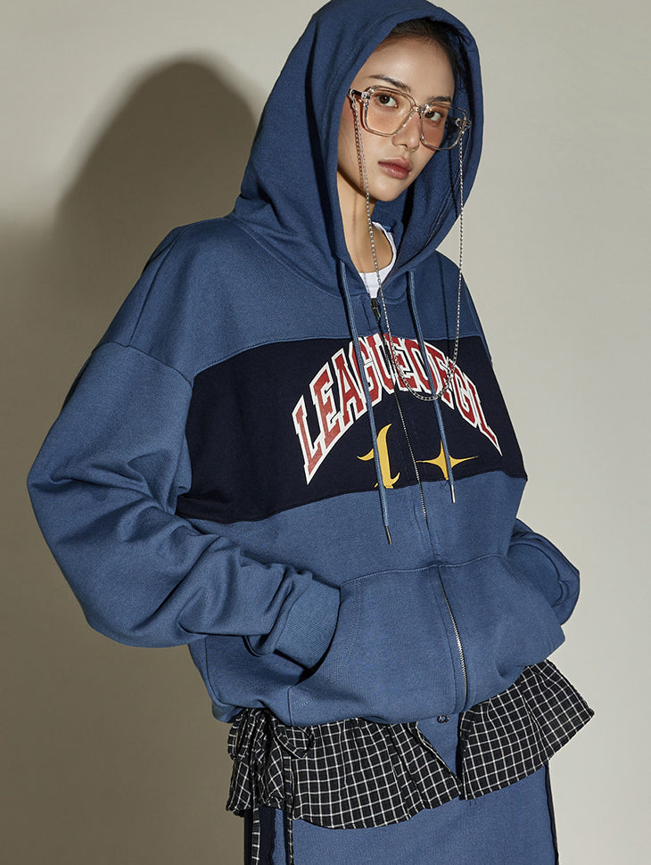 J2892 Hooded Zip-Up Jacket