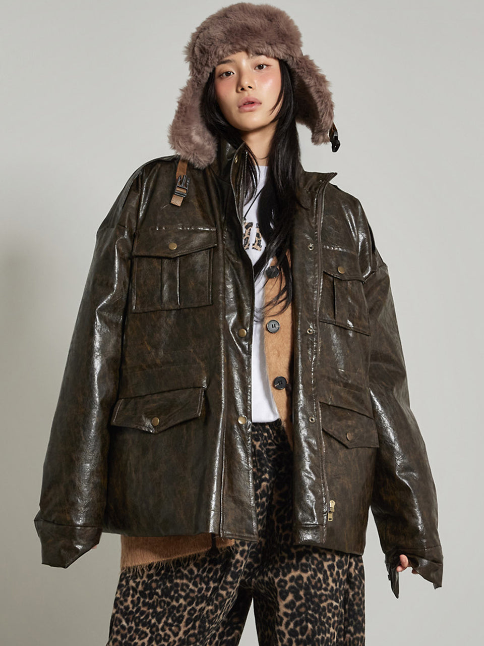 J2967 Utility Quilted Jacket