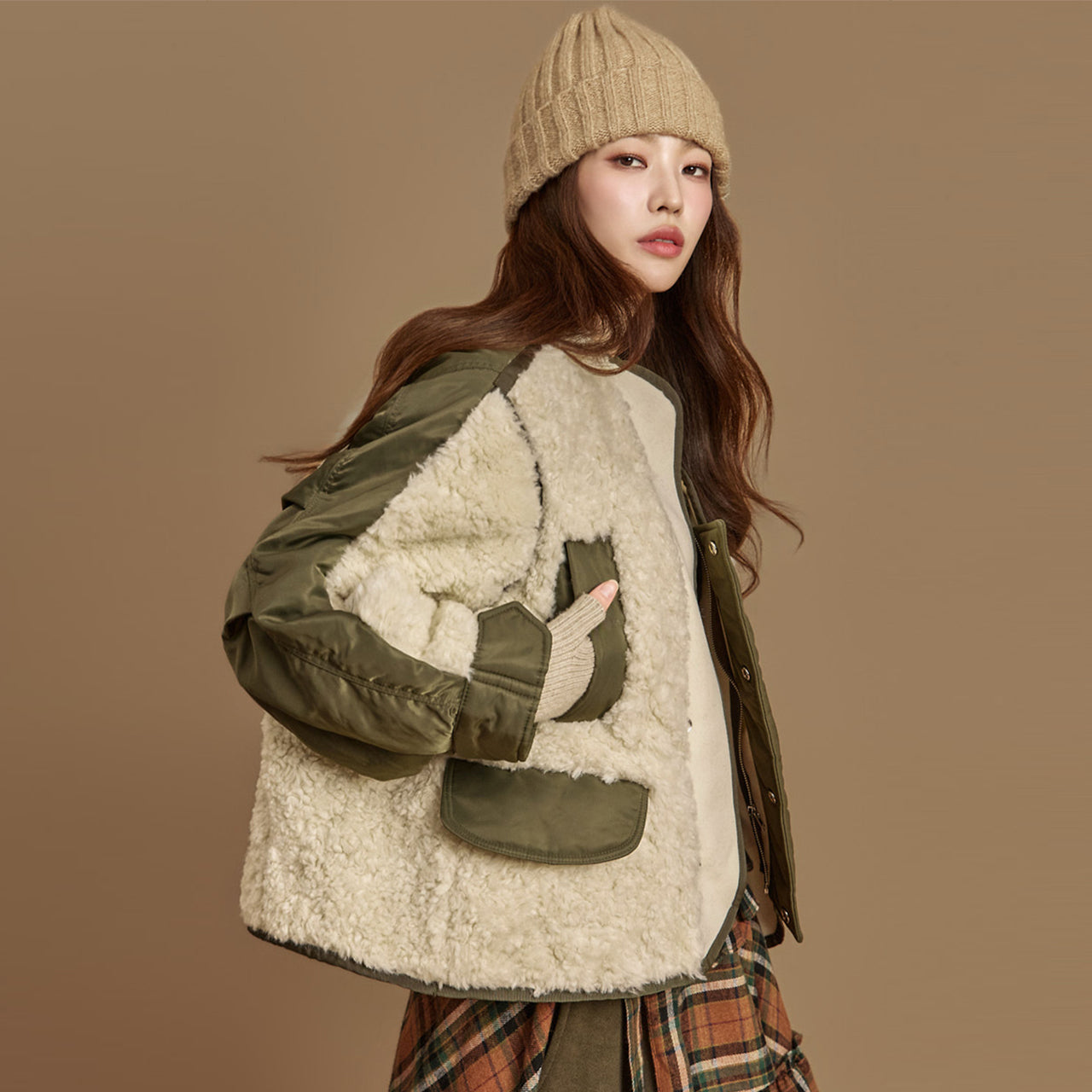 J2990 Sherpa Quilted Jacket