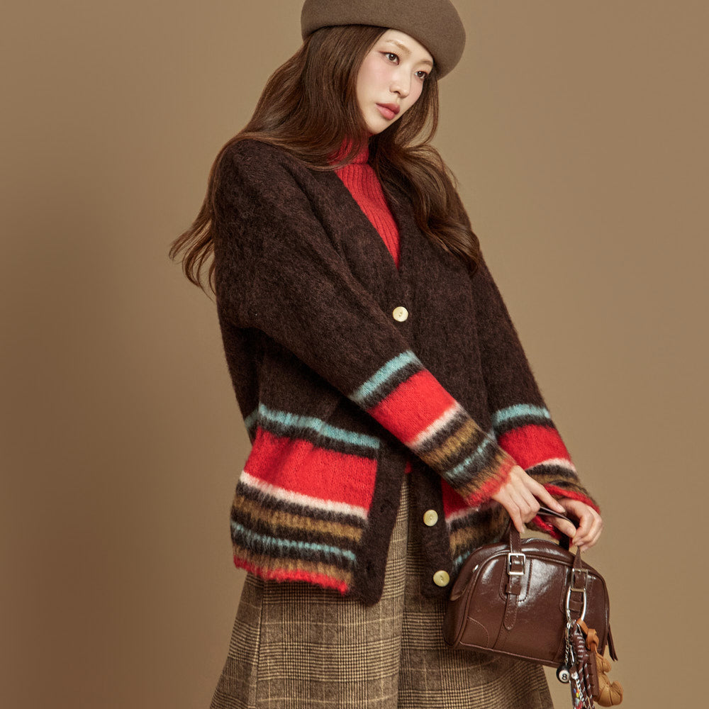 J3001 Contrast Cardigan