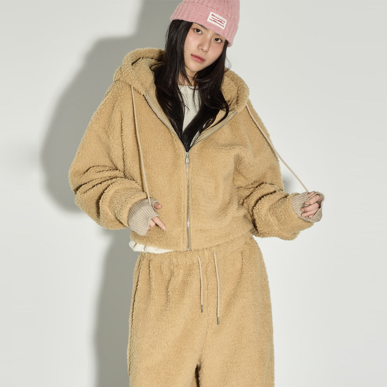 J3080 Fleece Hooded Zip-Up