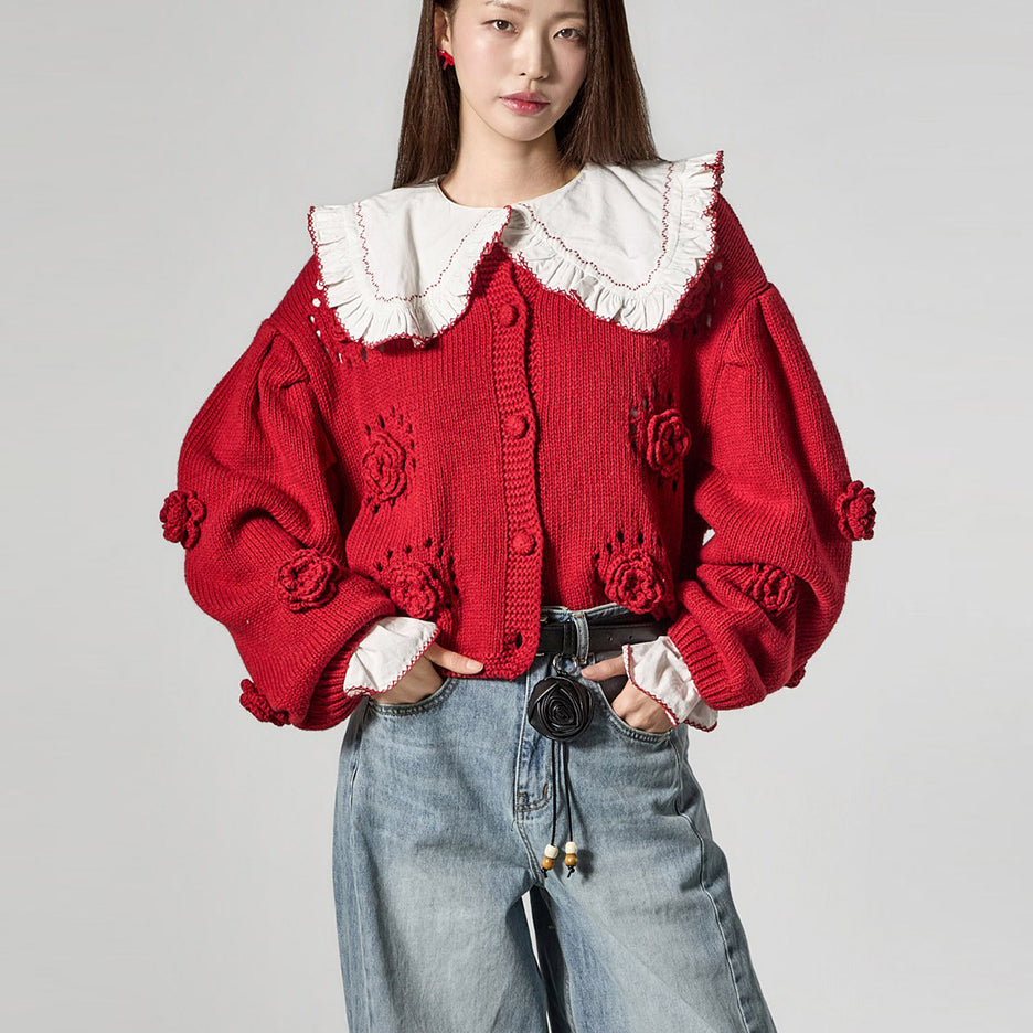 J3126 Crochet Handmade Cardigan