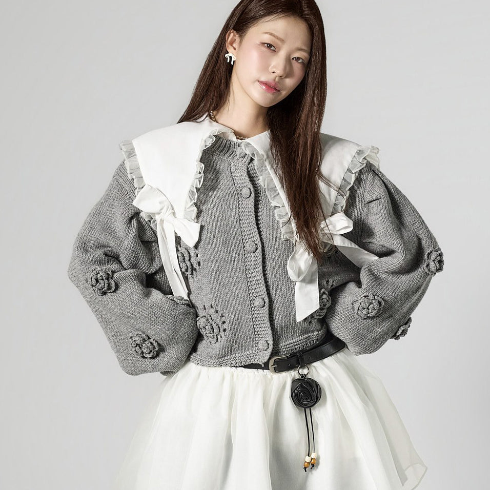 J3126 Crochet Handmade Cardigan