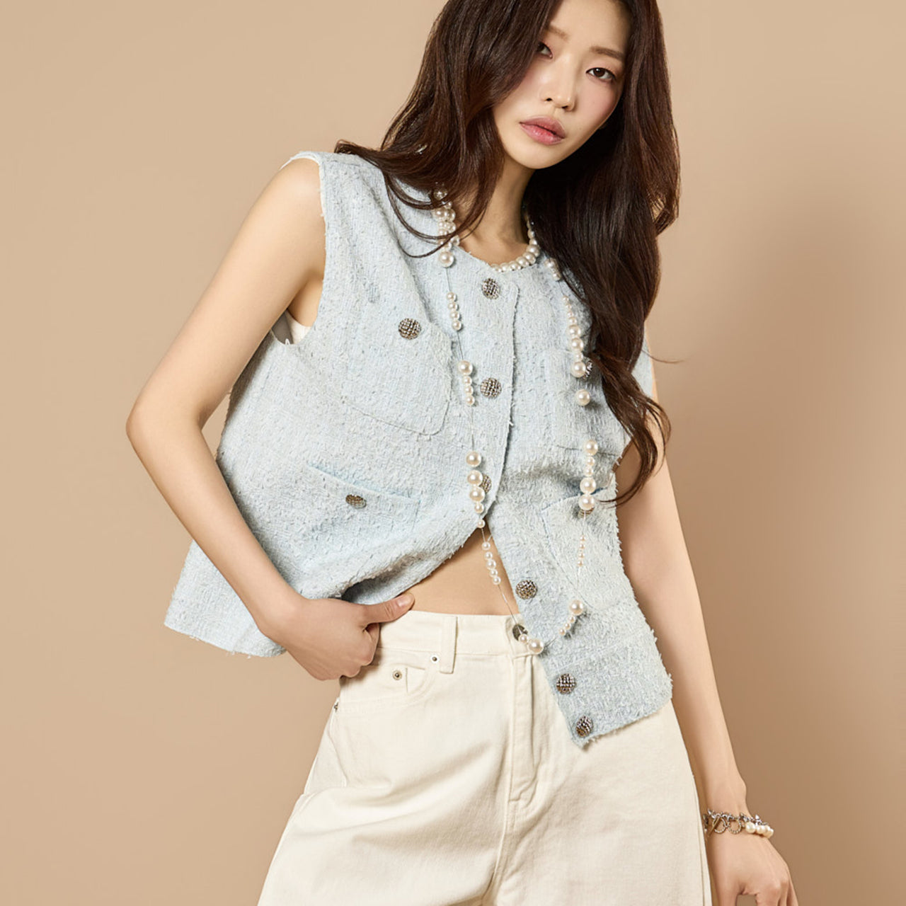 J3216 Tweed Vest