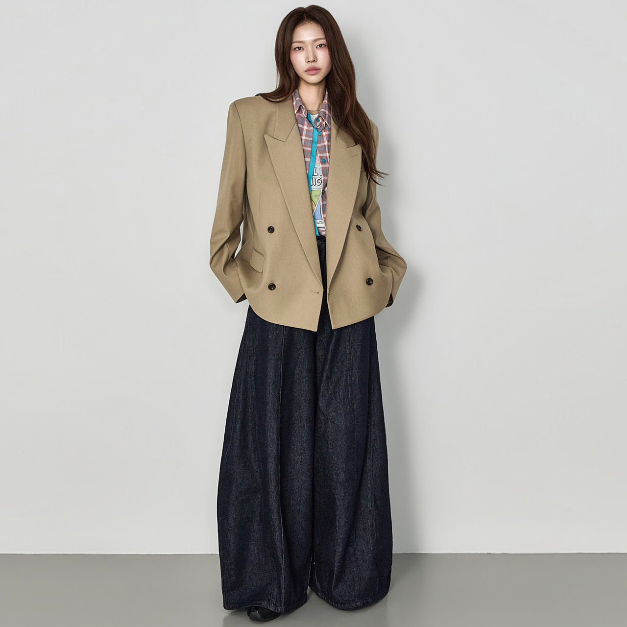 J3252 Peaked Lapel Jacket