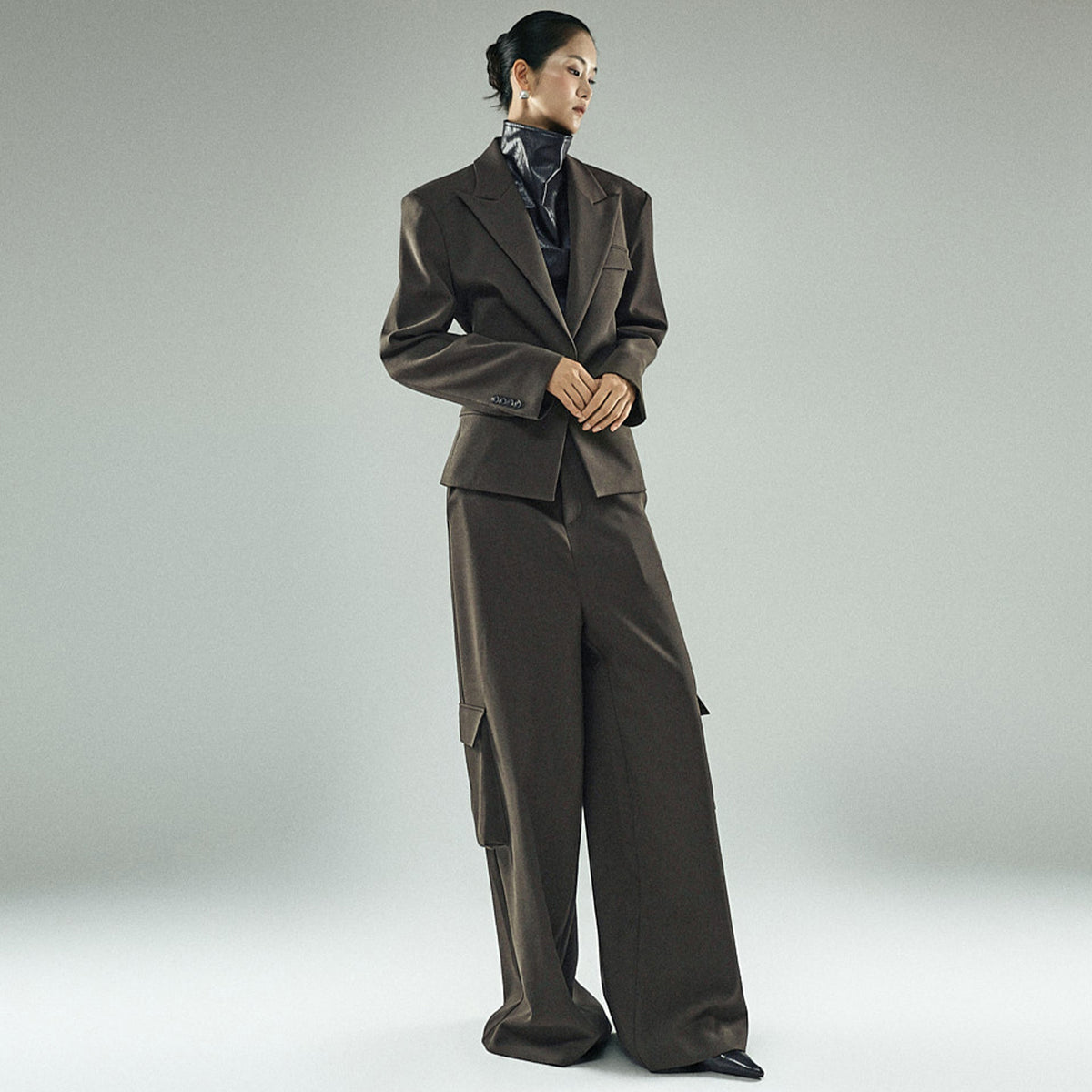 J3281 Waist Tailored Jacket