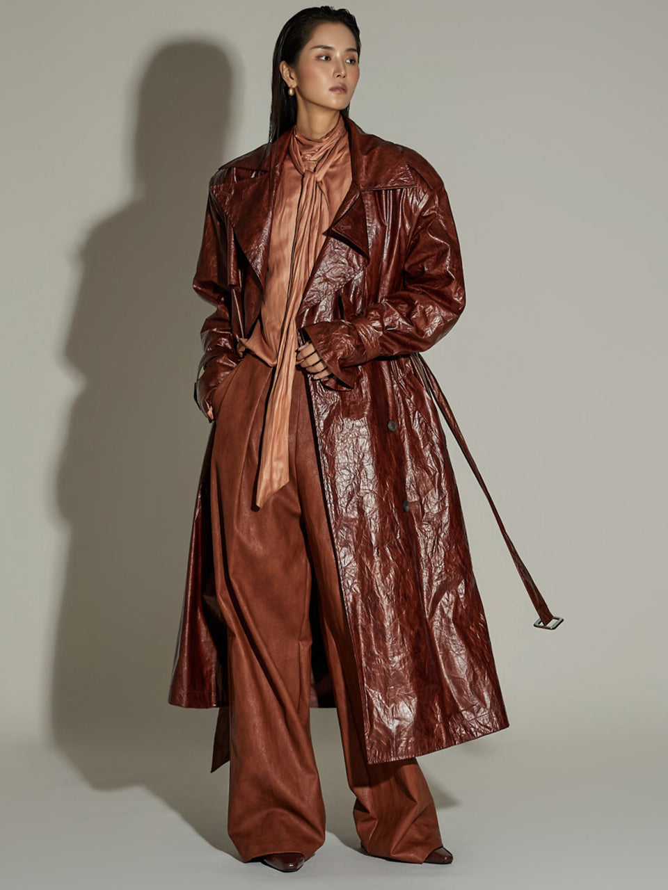 J9292 Belt Set Leather Trench