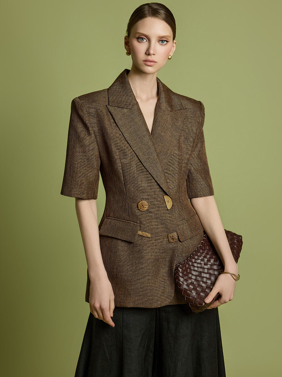 J9313 Double Button Jacket