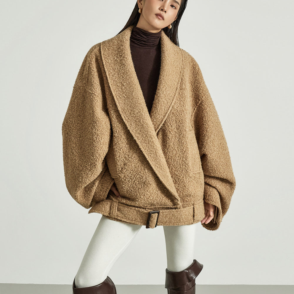 J9352 Balloon Jacket With Belt