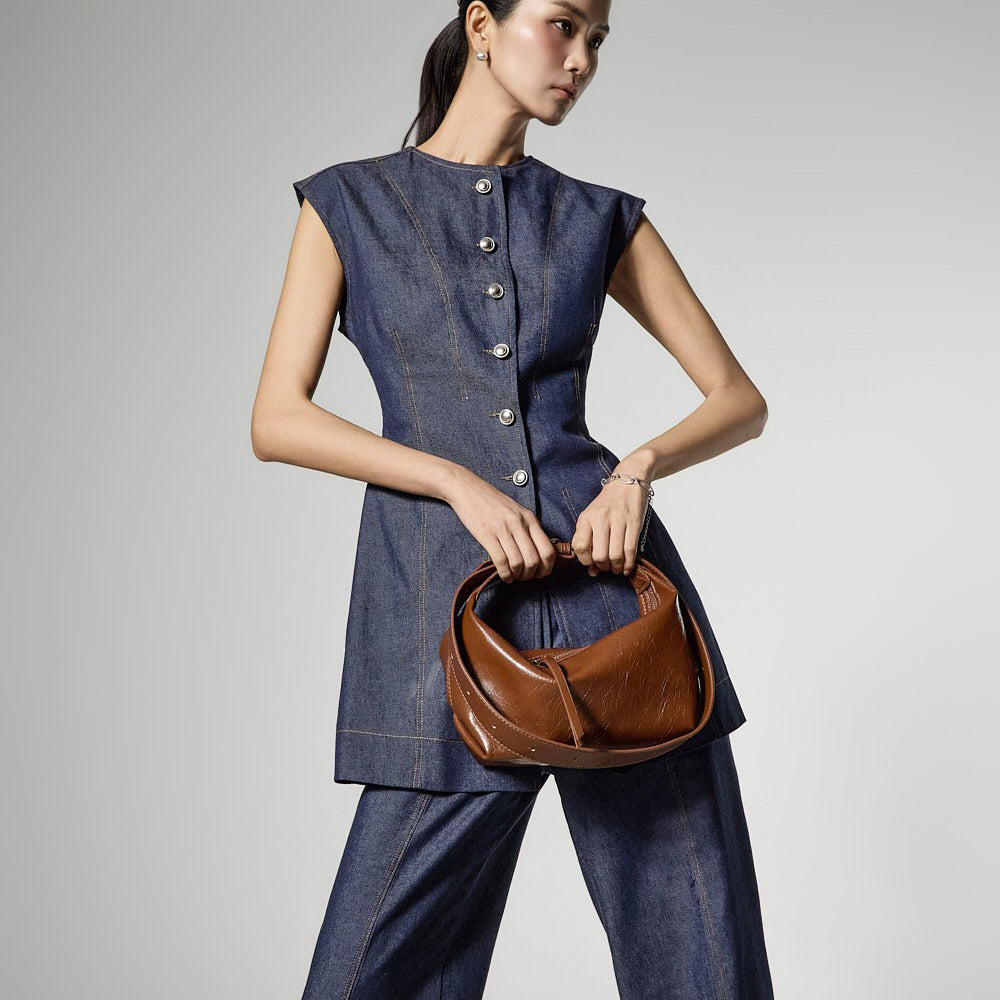J9373 Stitch Button Slim Vest