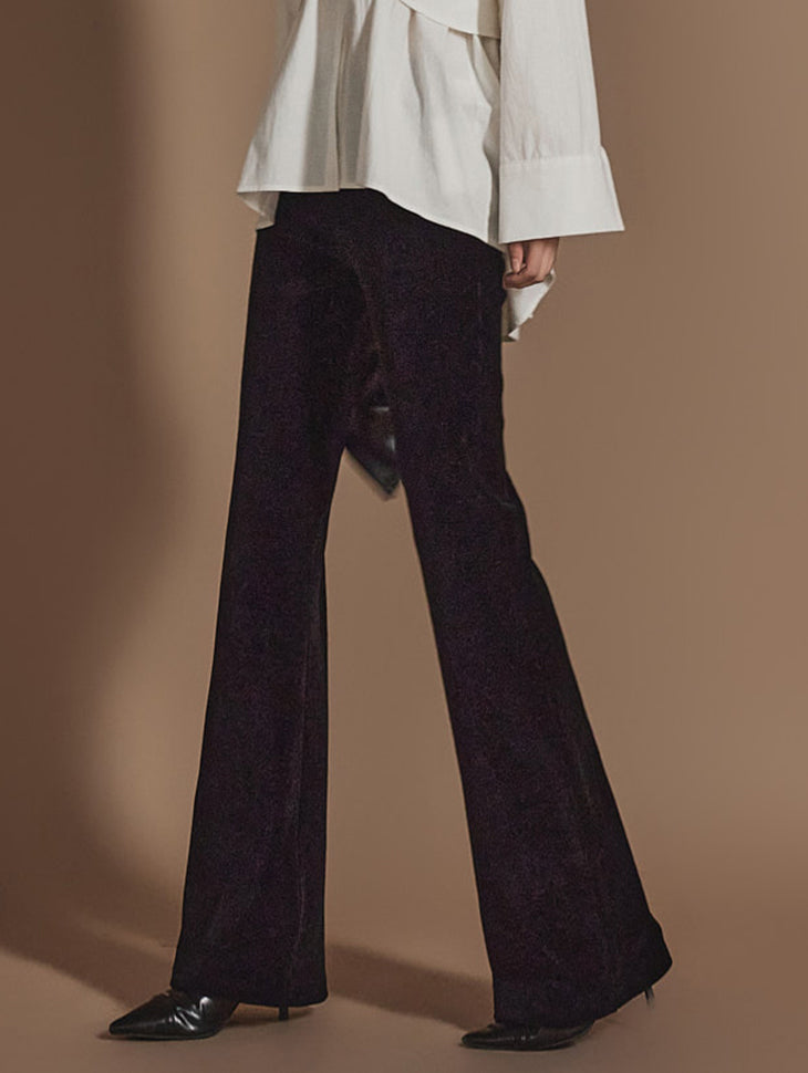 P3299 コーデュロイウエストバンドパンツ