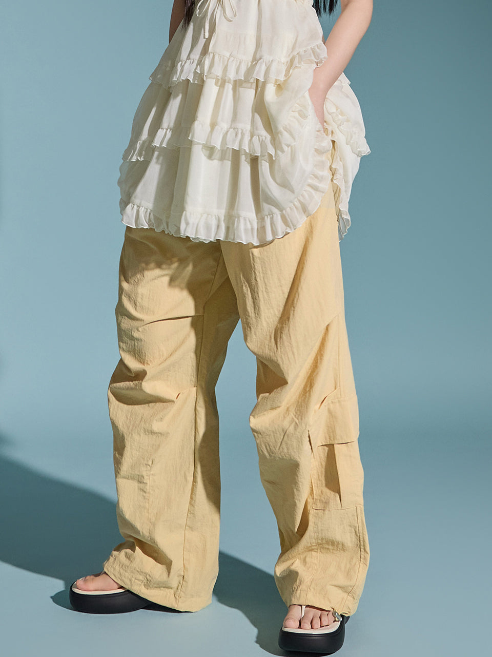 P3166 Nylon Cargo Pants