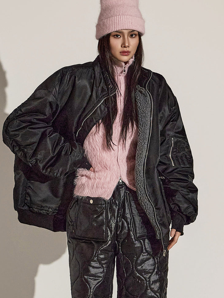 J2582 圈圈呢飞行员夹克