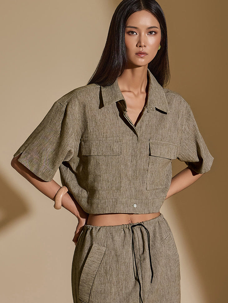 S652 双口袋衬衫