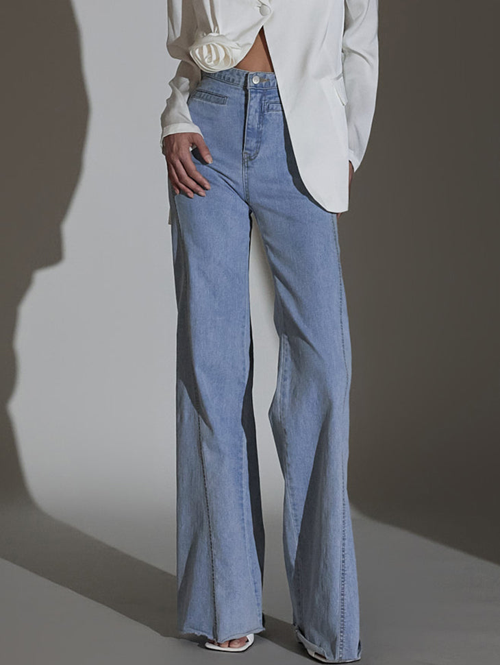 PJ433 Boots Cut Maxi Wide Jeans