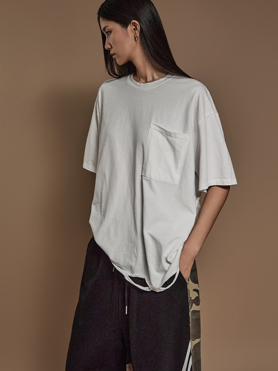 E3603 复古口袋上衣