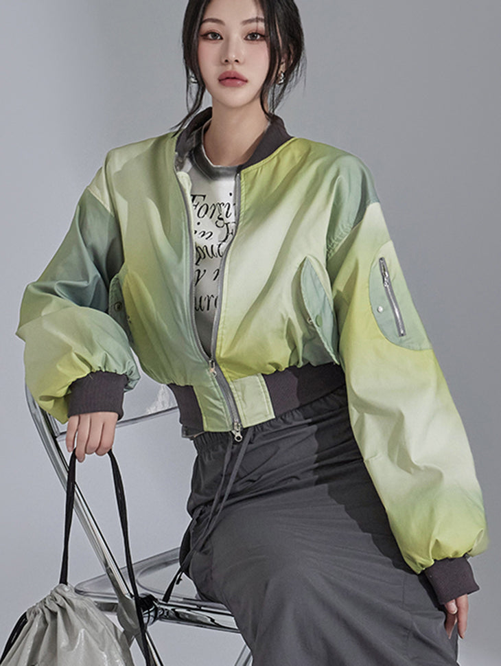 J2292 カラーグラデーションブルゾン