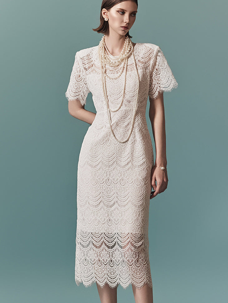 D4969 レースドレス