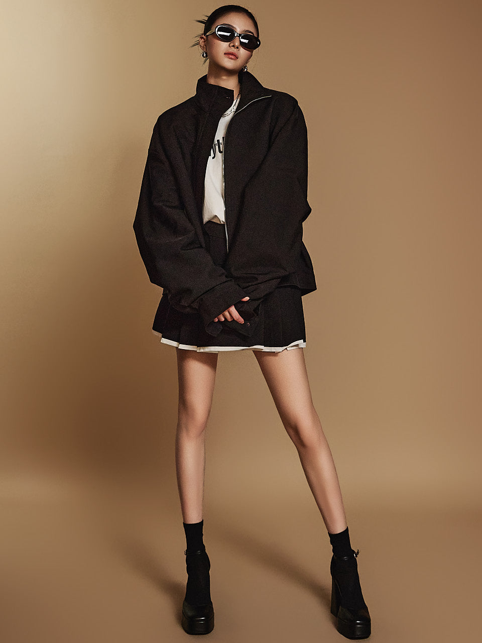 TP1958 ジャンパージャケットスカートセット