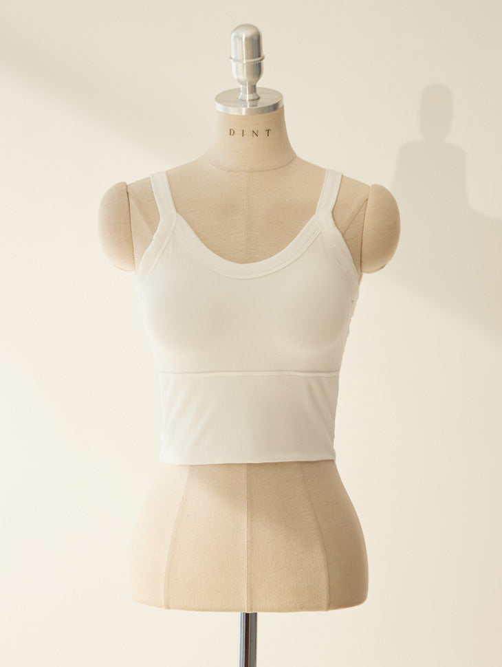 E2998 Vネックノースリーブ