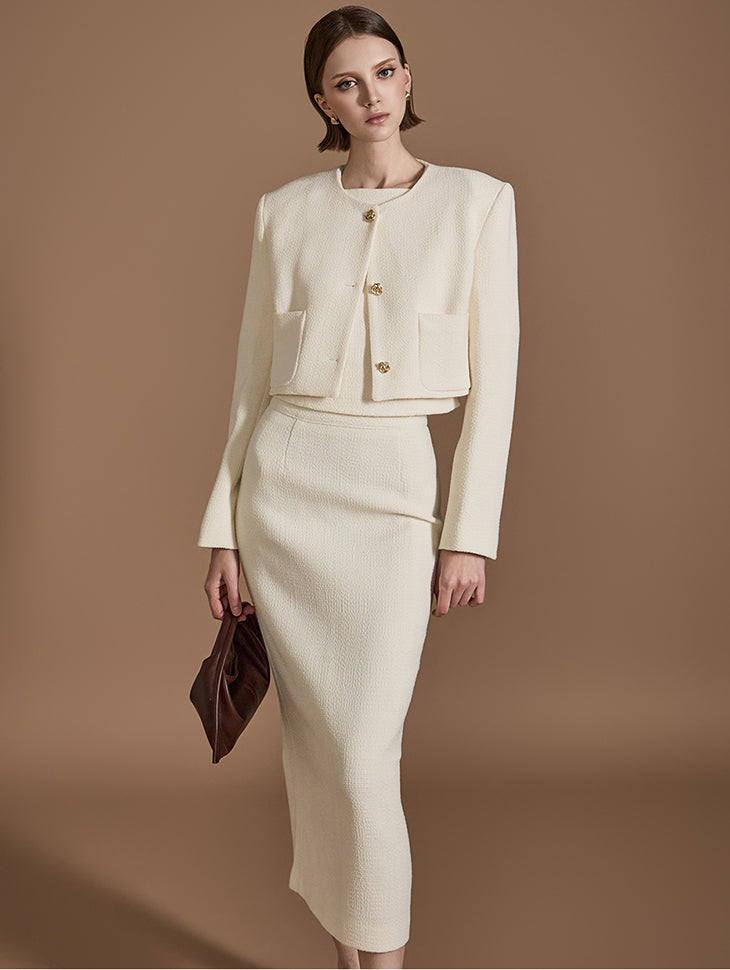 TP1982 粗花呢三件套