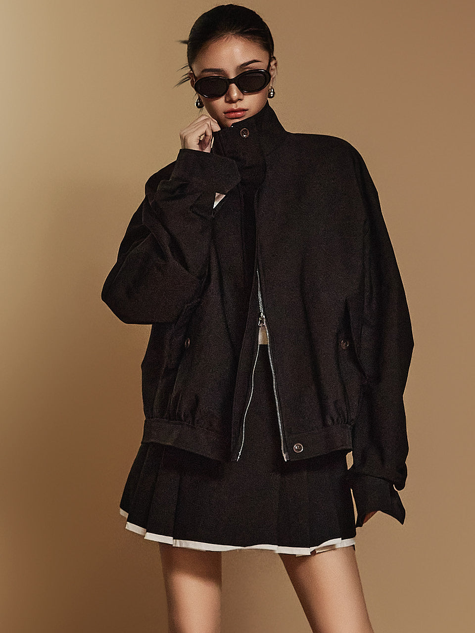 J2397 ハイネックジップジャンパージャケット