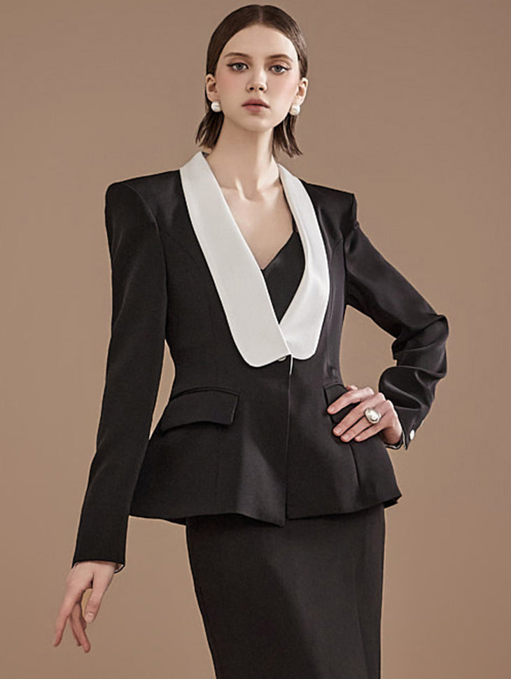 J2217 ショールカラーシングルジャケット