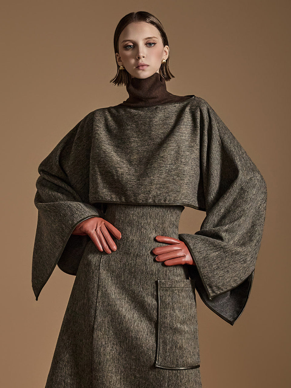 E9028 羊毛短款上衣