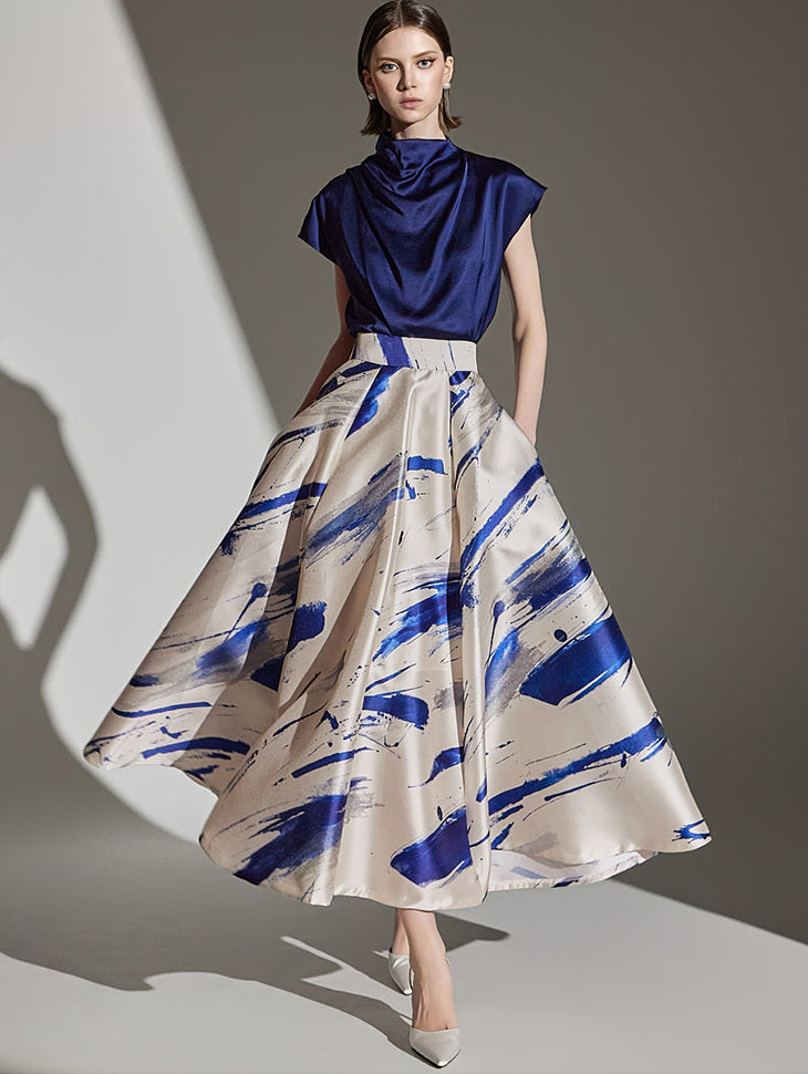 SK9231 シルキーフレアスカート