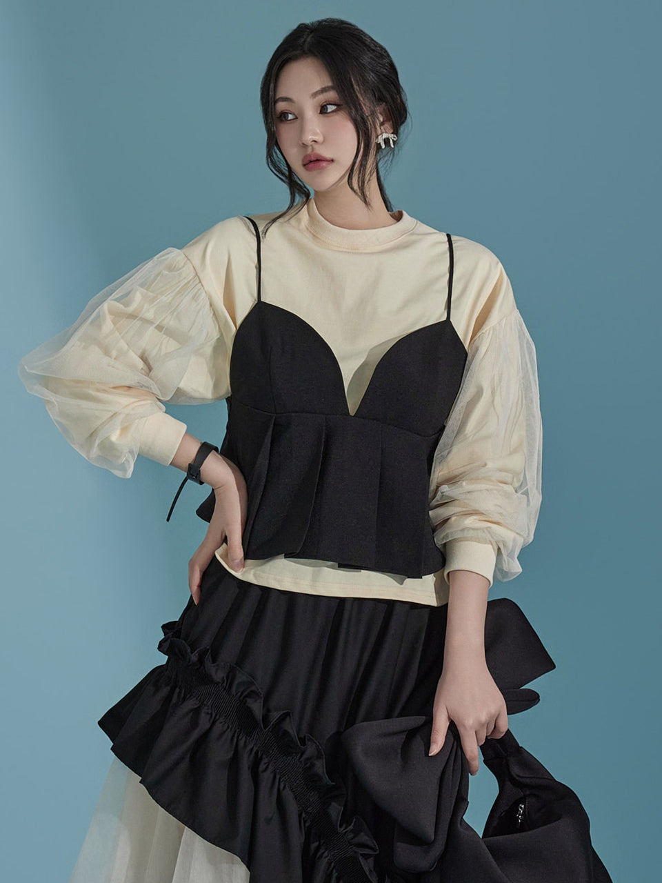 E3363 Ribbon bustier