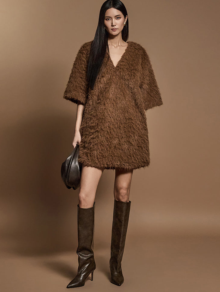 D9511 Boucle Mini Dress