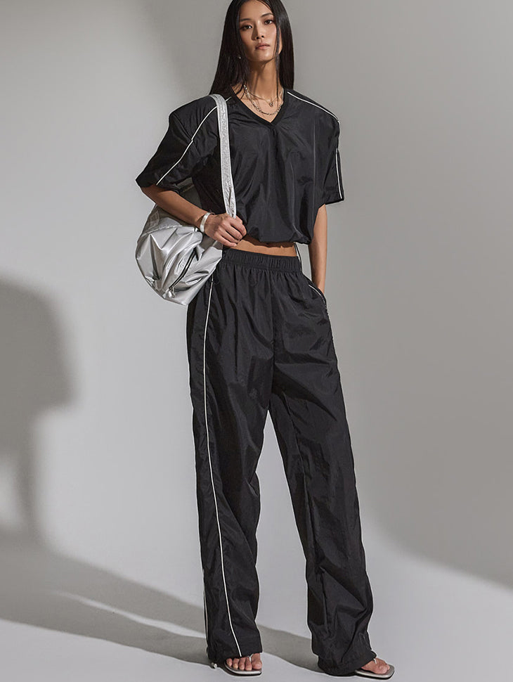 TP1891 贴带上衣和裤子套装