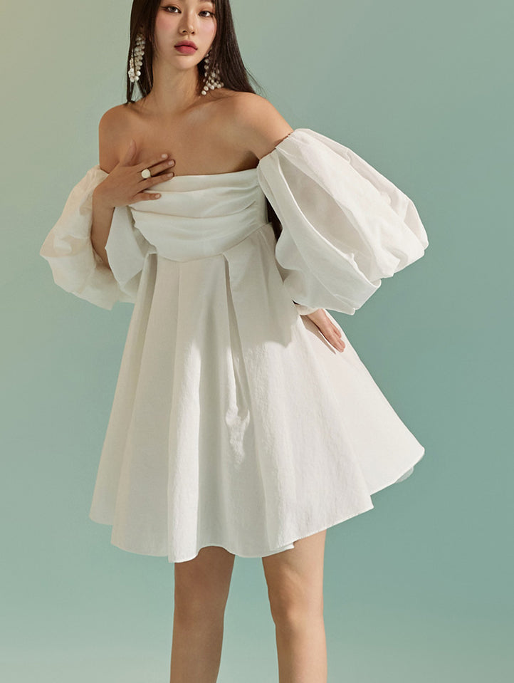D9351 オフショルダーミニドレス