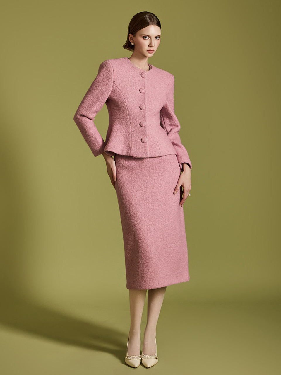 D4368 ウールツーピース