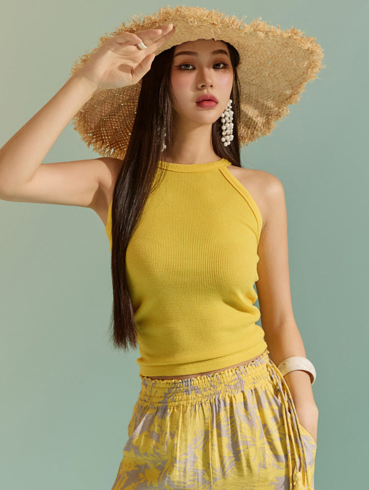 E3081 ホルターネック ノースリーブ