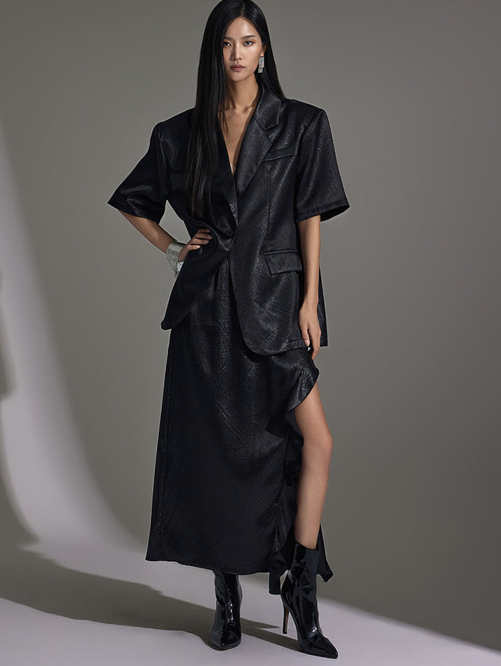 D4955 夹克和裙子两件套