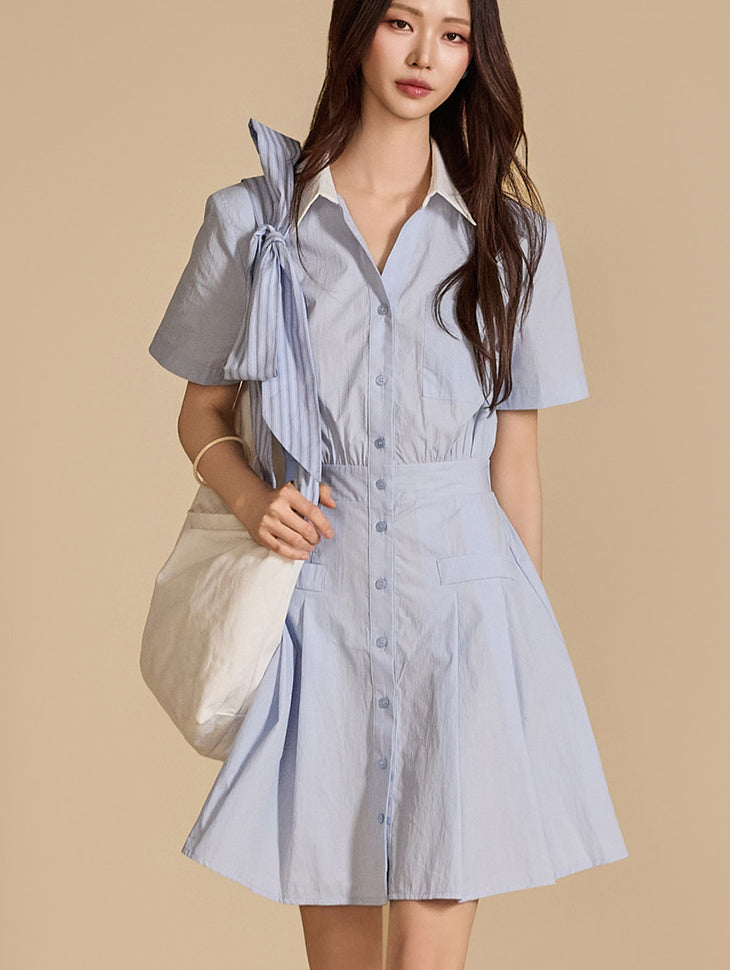 D5051 Shirt Mini Dress