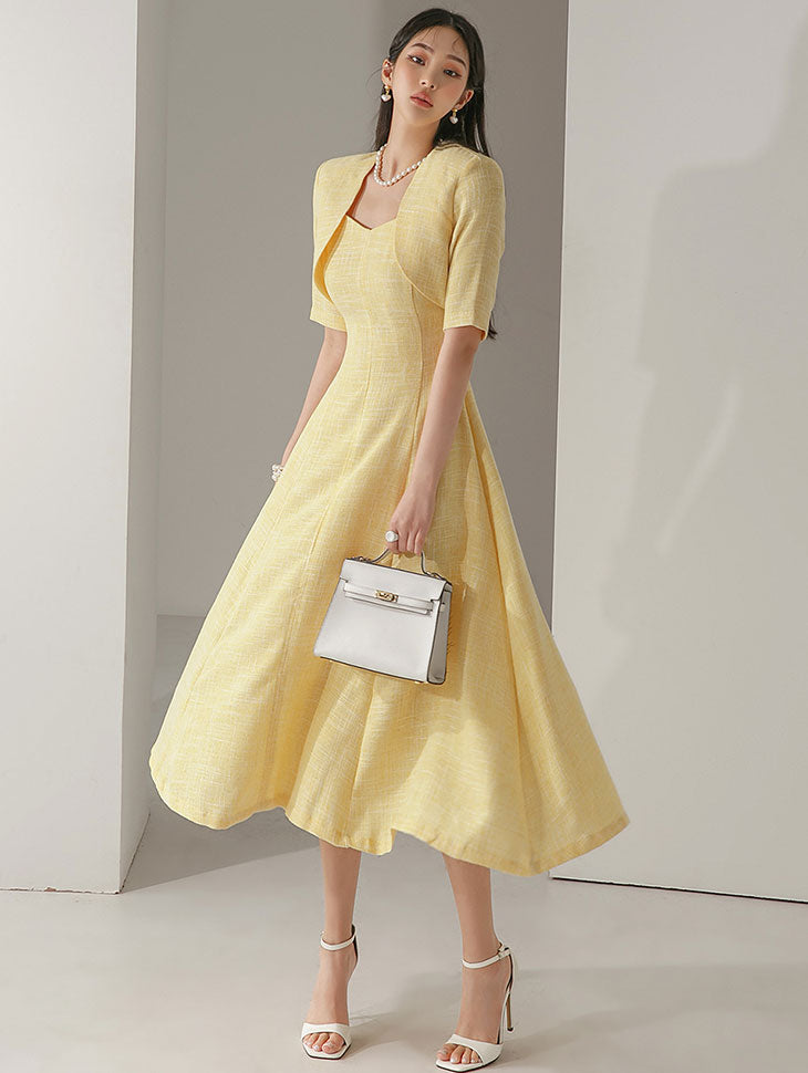 D4446 粗花呢短上衣