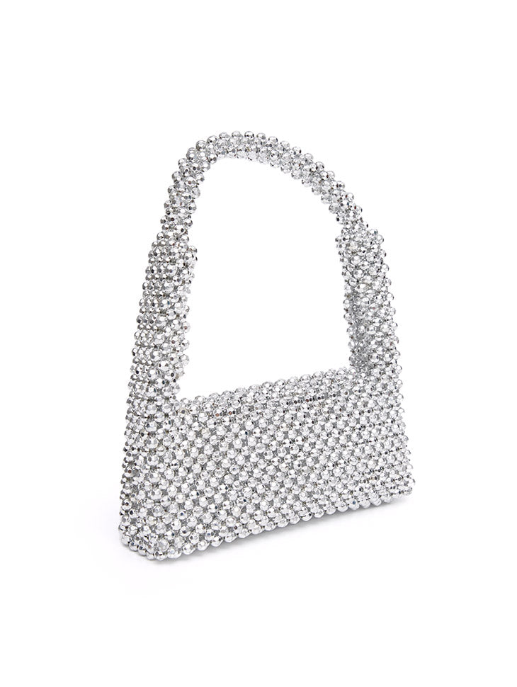 A-1511 Bead Mini Square Shoulder Bag