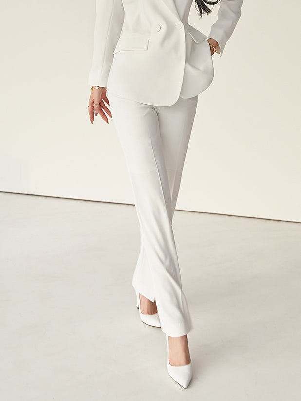 P2752 夏季褶裥修身休闲裤