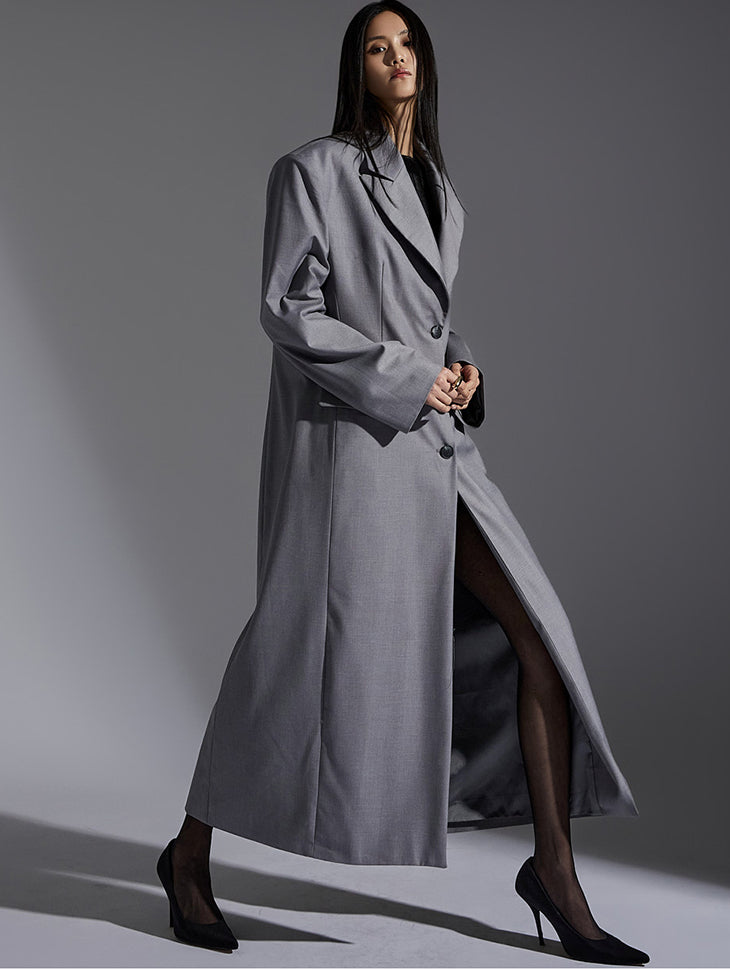 J2240 オーバーサイズシングルロングコート