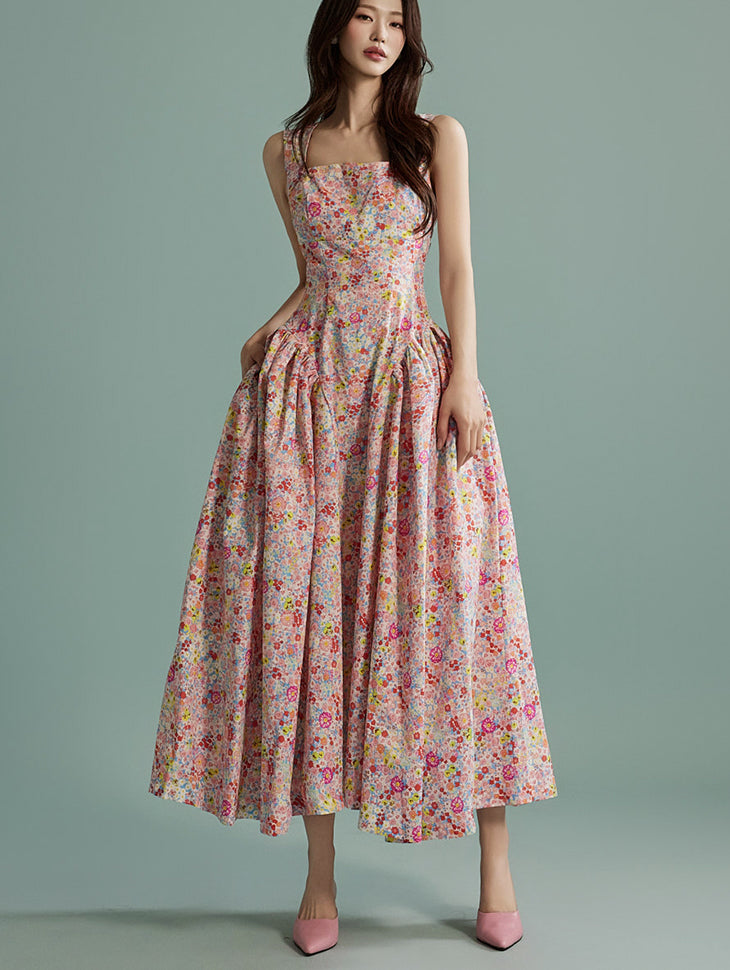 D9475 Floral Dress