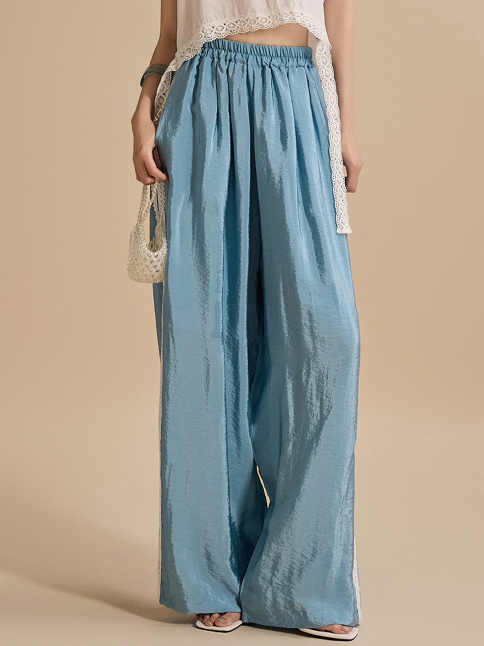 P3173 蕾丝运动裤