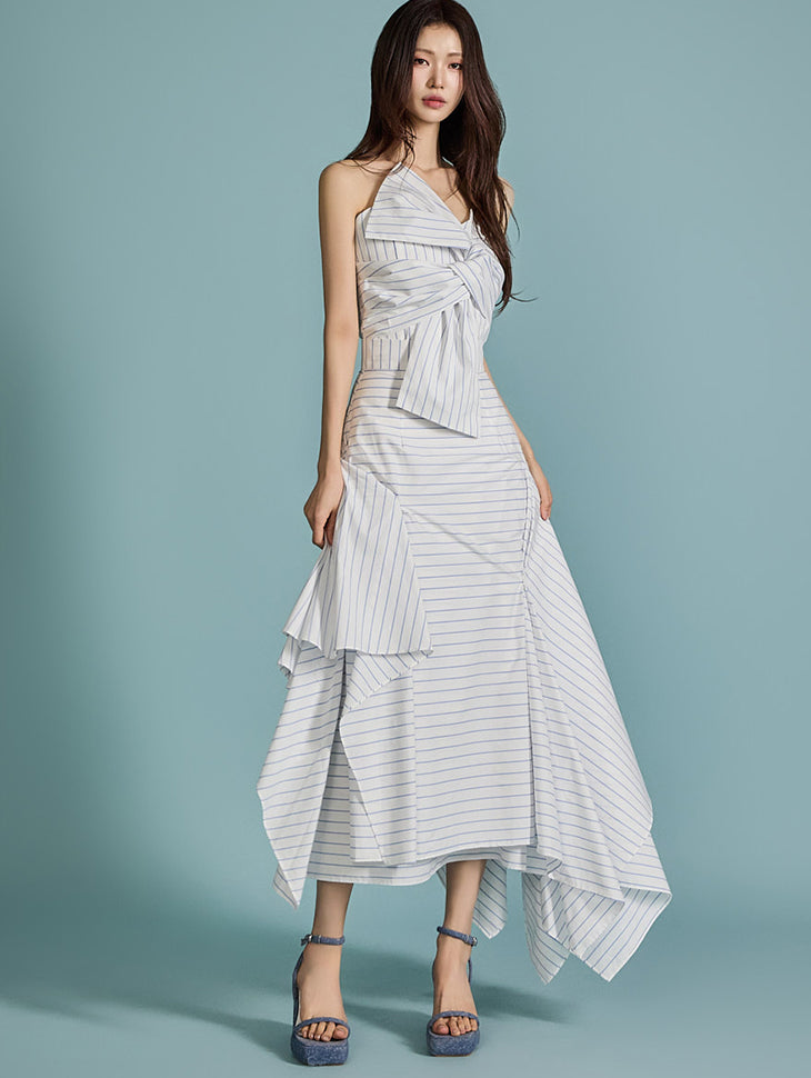 TP9150 ストライプビスチェ&スカートセット