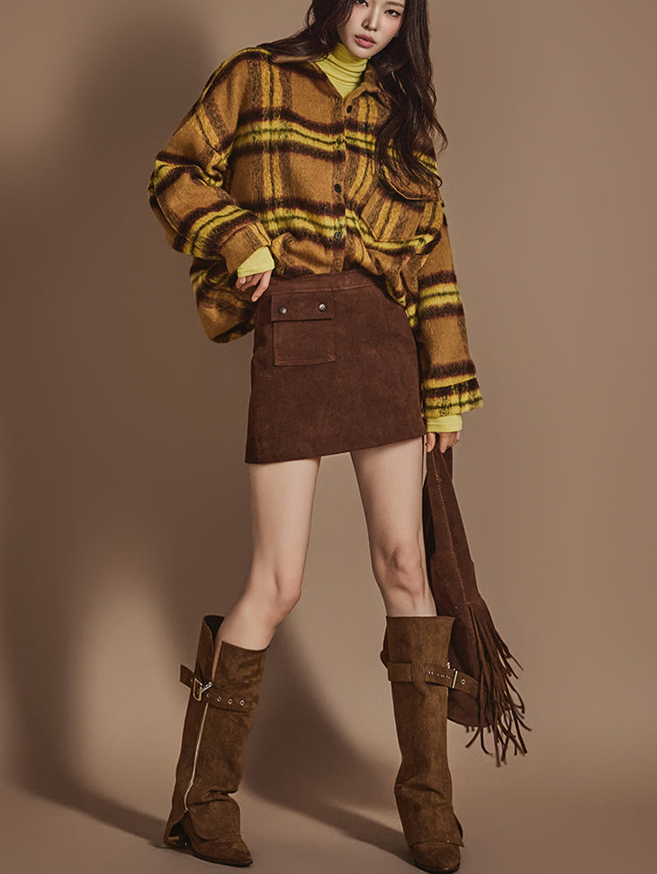 SK2836 スエードミニスカート