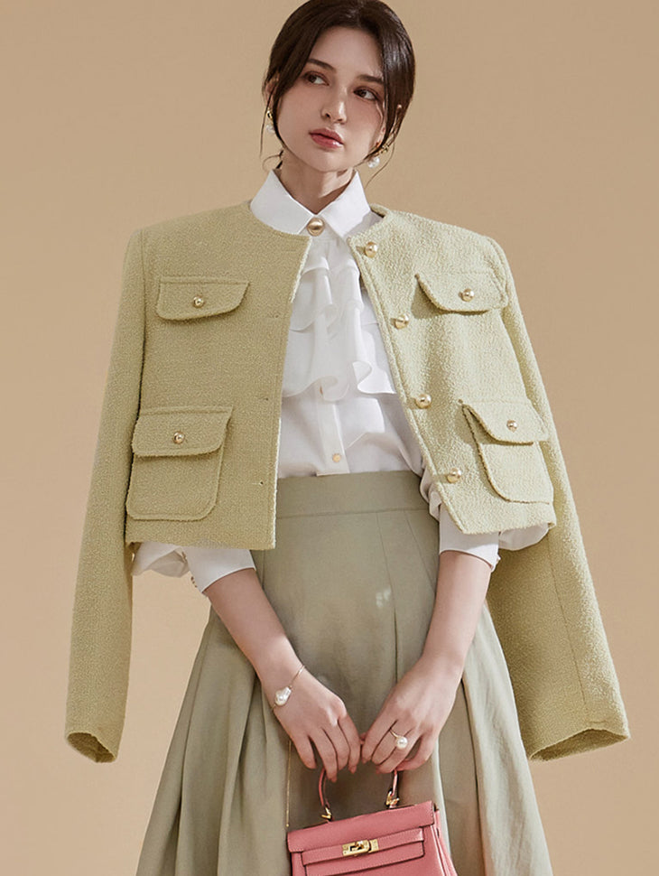 J2213 ツイードジャケット